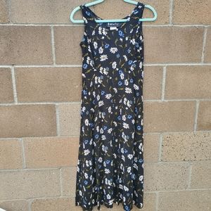 Vintage 90s navy floral all that jazz maxi dress